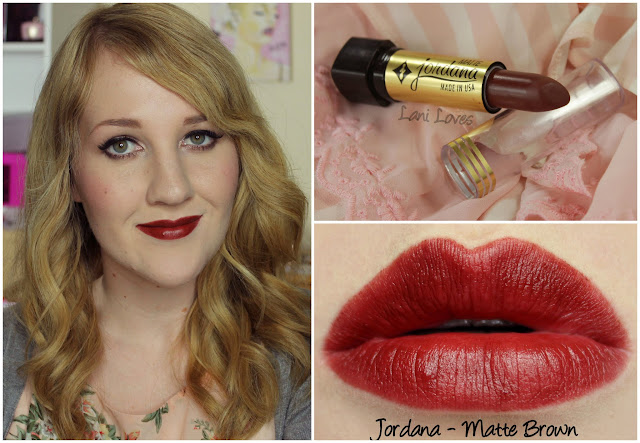 Jordana Matte Brown lipstick swatch