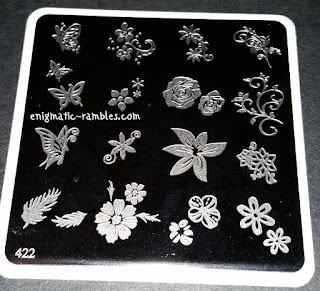 Review MoYou Nails 422 Stamping Plate Review-MoYou-Nails-422-Stamping-Plate