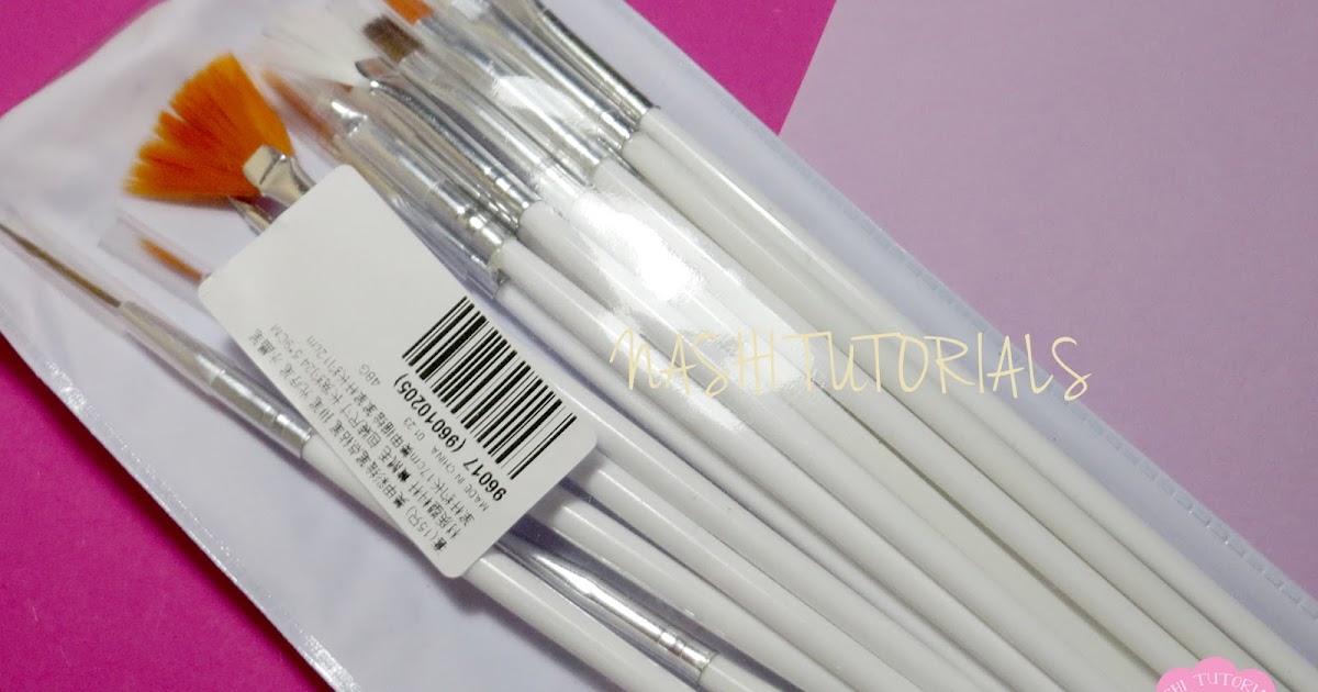 15pcs acrylic nail art design painting pen brush set - wide 6