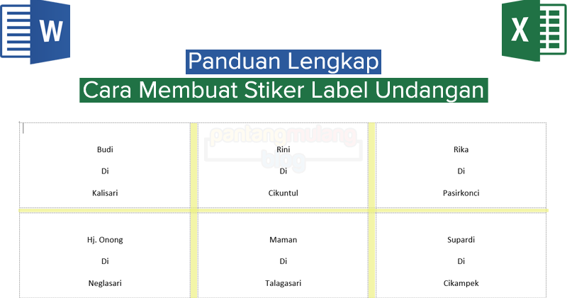 Aplikasi Label Undangan Pernikahan Pendukung Ilmu