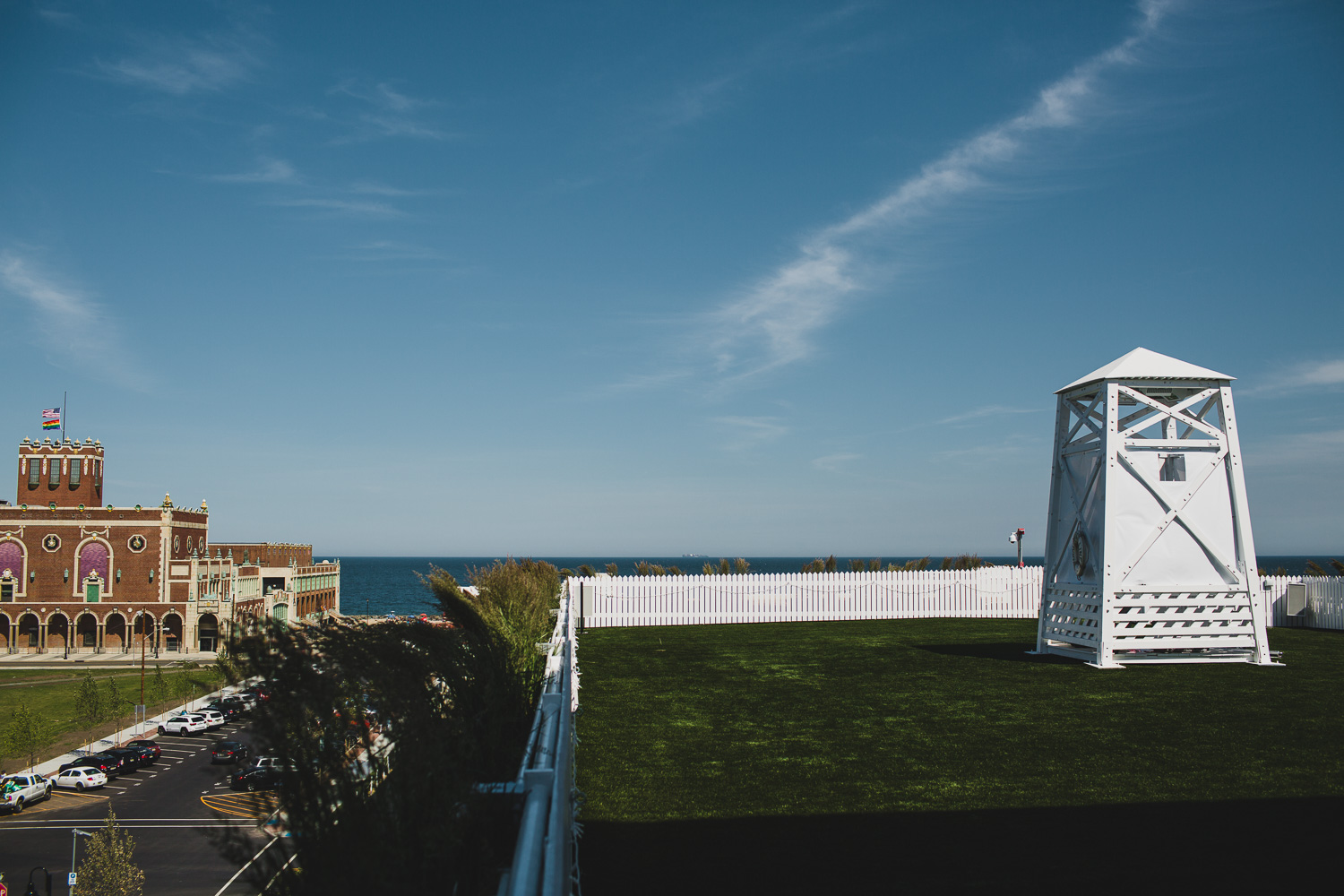 Ocean view from the Baronet rooftop at The Asbury Hotel Asbury Park, NJ | blog.cassie