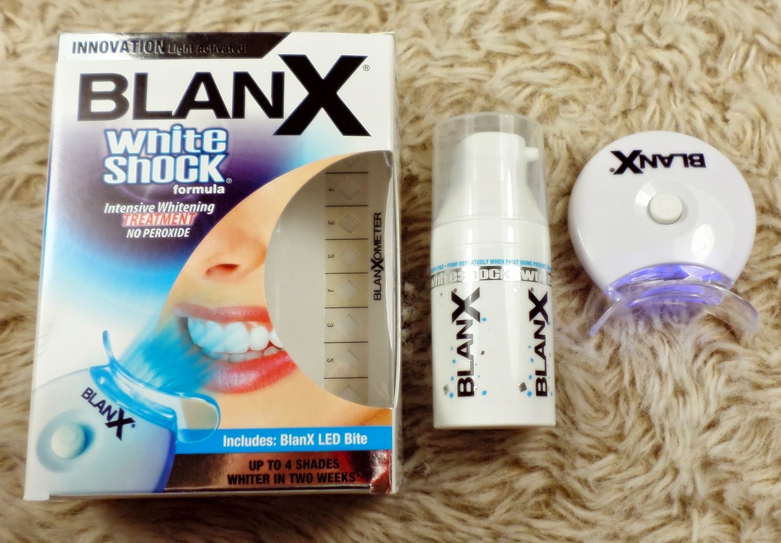Review I BlanX White Shock Review BlanX White Shock Treatment 30ml + LED Bite with Actilux (£14.99)