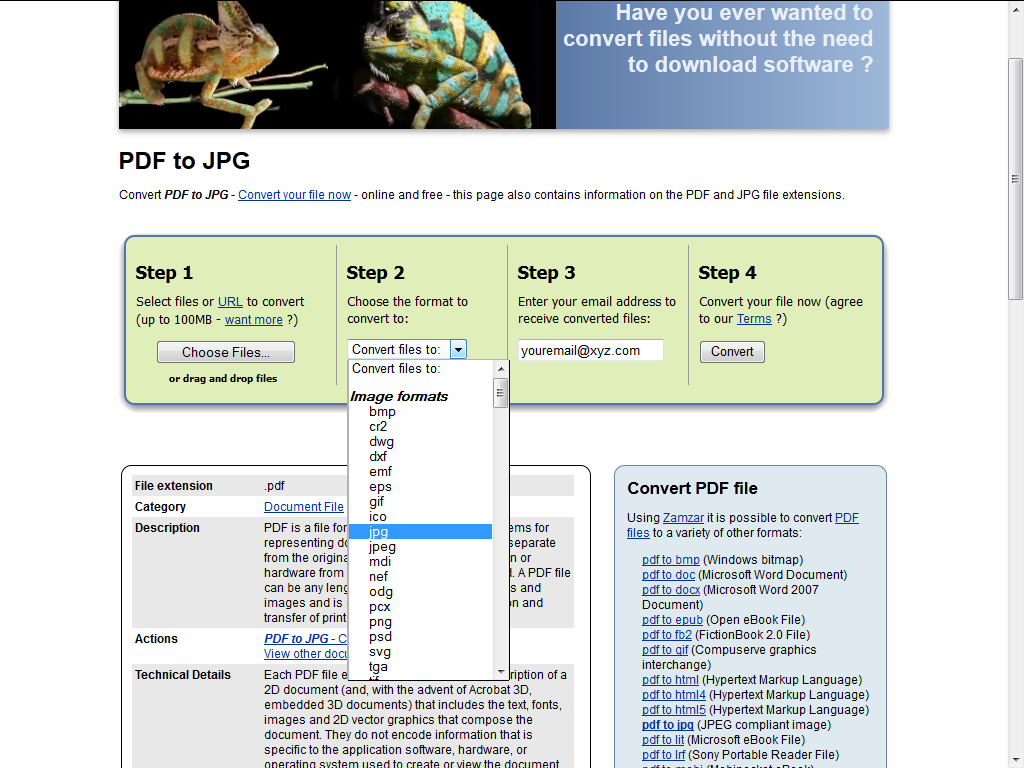 convert pdf to jpg image online