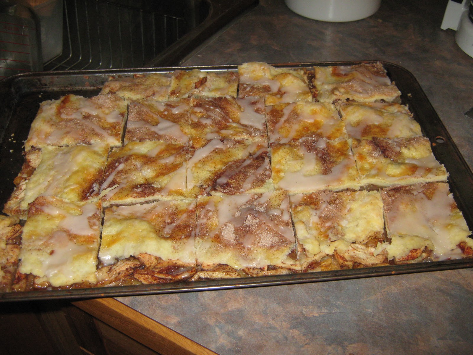 The Divine Secrets of YaYa's Kitchen Glazed Apple Pie Squares