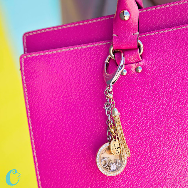 Origami Owl Bag Clip and Key Chain available at StoriedCharms.com