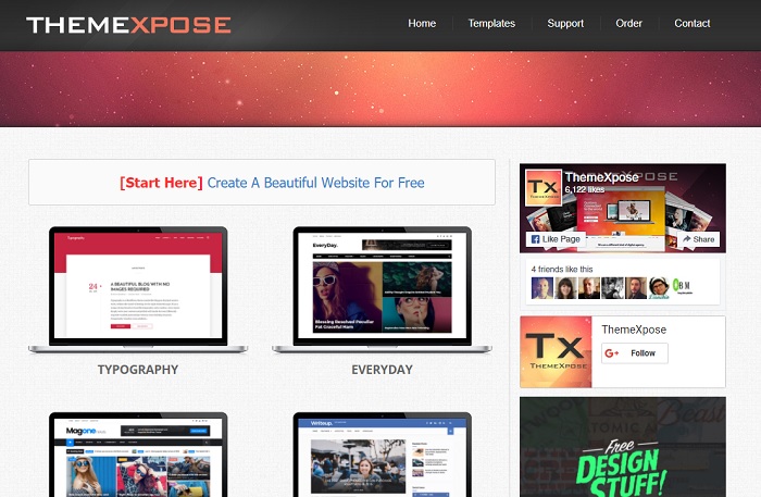 Plantillas para blogger gratis themexpose