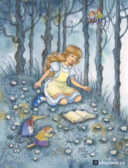 Иллюстрация к книге Кэрролла "Алиса в Стране Чудес"