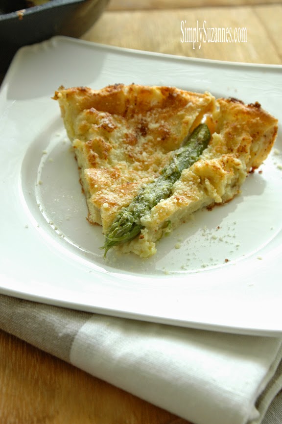 Simply Suzanne's AT HOME asparagus & fontina dutch baby