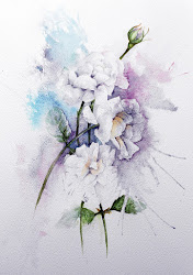 roses watercolour florals paint flowers aquarell simple rosen blumen