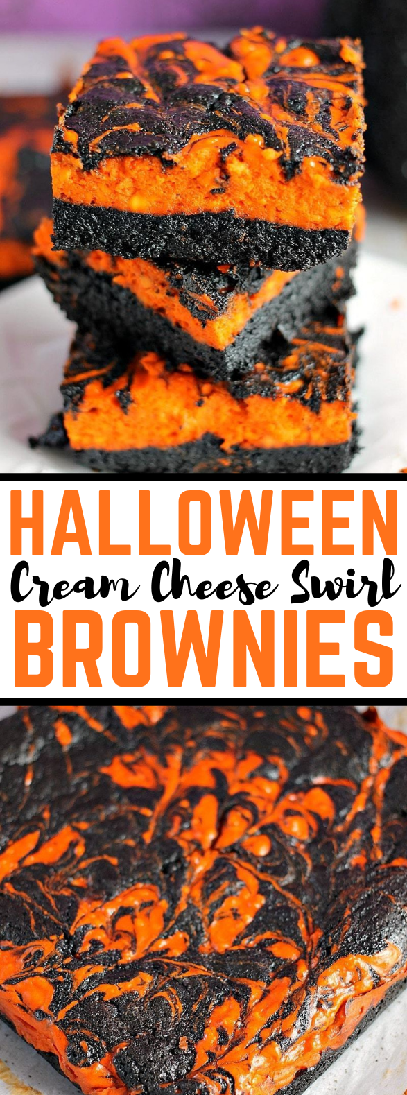 HALLOWEEN SWIRL CREAM CHEESE BROWNIES HALLOWEEN SWIRL CREAM CHEESE BROWNIES