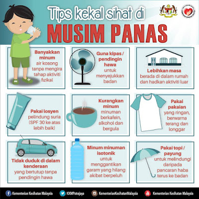 Tips kekal sihat di musim panas