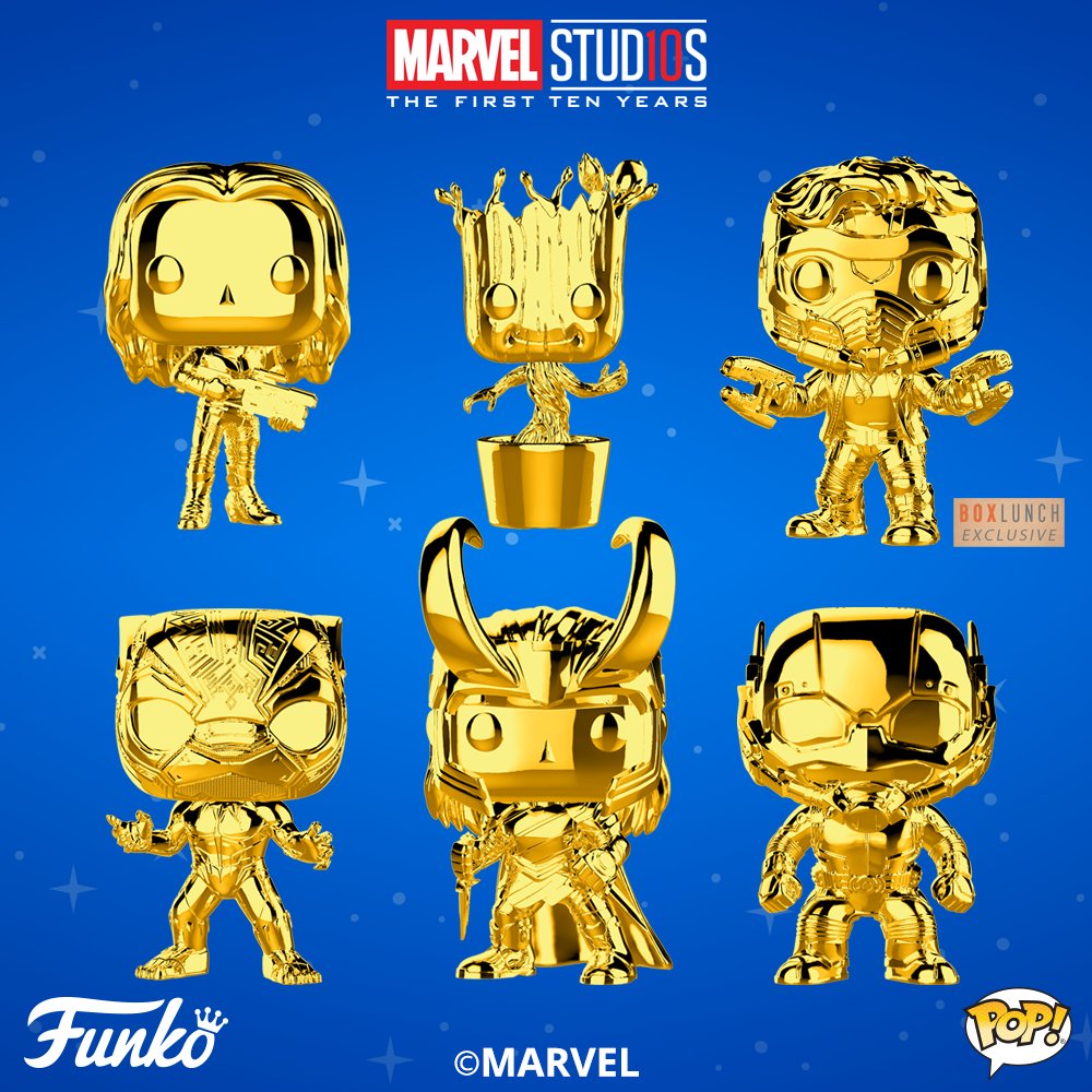 The Blot Says: Marvel Studios: The First 10 Years Gold Chrome Pop! Series 1 by Funko
