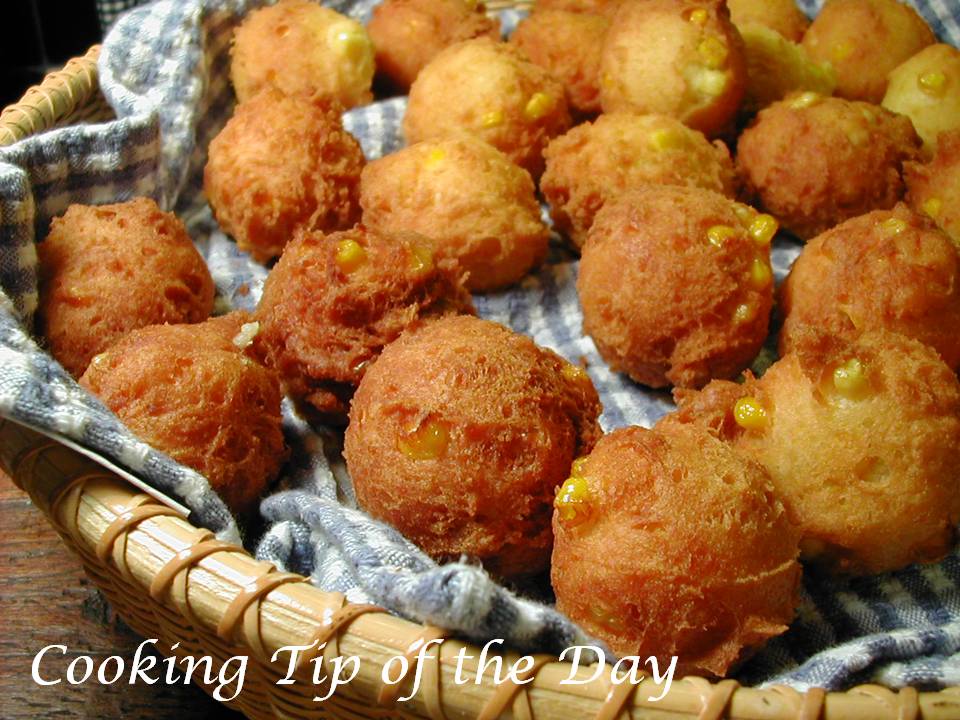 Cooking Tip of the Day Corn Fritters