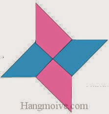 Bước 10: Hoàn thành cách xếp phi tiêu Ninja bằng giấy origami đơn giản. Bước 10: Hoàn thành cách xếp phi tiêu Ninja bằng giấy origami đơn giản.