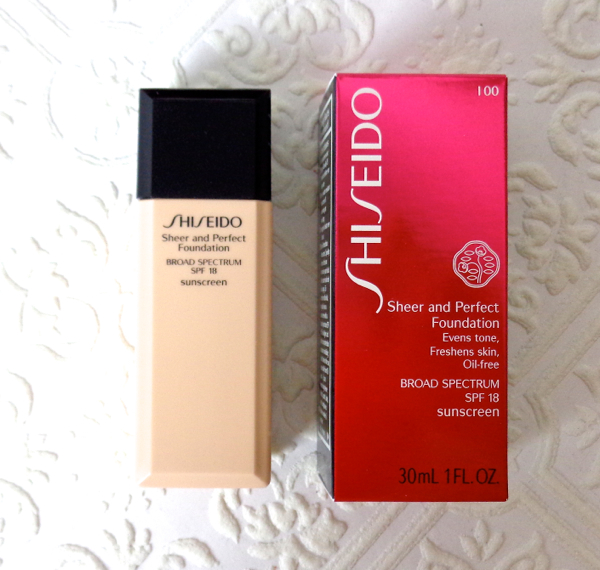 Review, Swatch - Shiseido Sheer and Perfect Foundation, Very Light Ivory  (100)