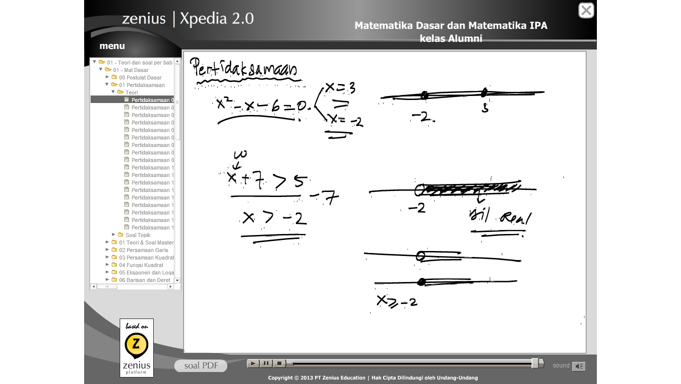 Xpedia 2.0 SMA dan ALUMNI Zenius Multimedia Learning W.Z.O