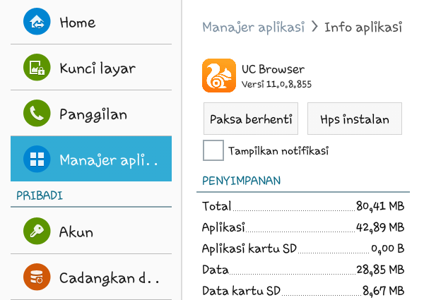 Ini dia! Cara Menghilangkan Notifikasi UC Browser!