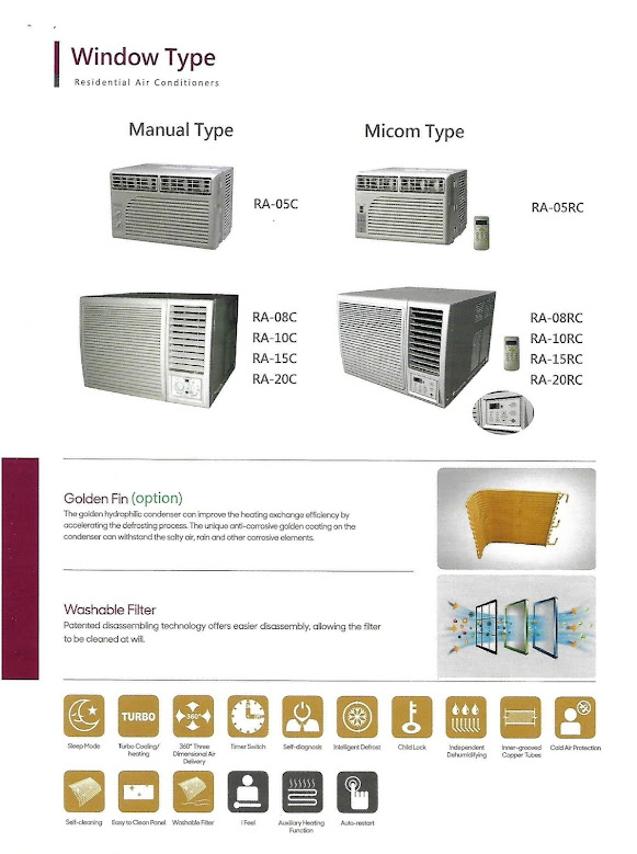 FROST WINDOW TYPE AIR CONDITIONER