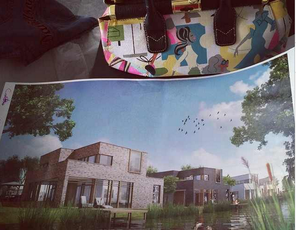 Maheeda buys land in Holland & lays 1st brick of house