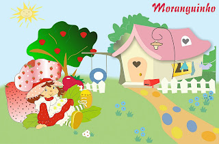 Strawberry Shortcake: Bello Mini Kit para Imprimir Gratis. Para hacer invitaciones, tarjetas, marcos de fotos o etiquetas, para imprimir gratis de Strawberry Shortcake.