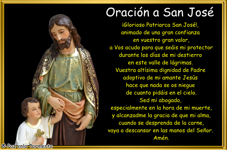 Blog Católico Gotitas Espirituales ®: ESTAMPA CON ORACIÓN A SAN JOSÉ