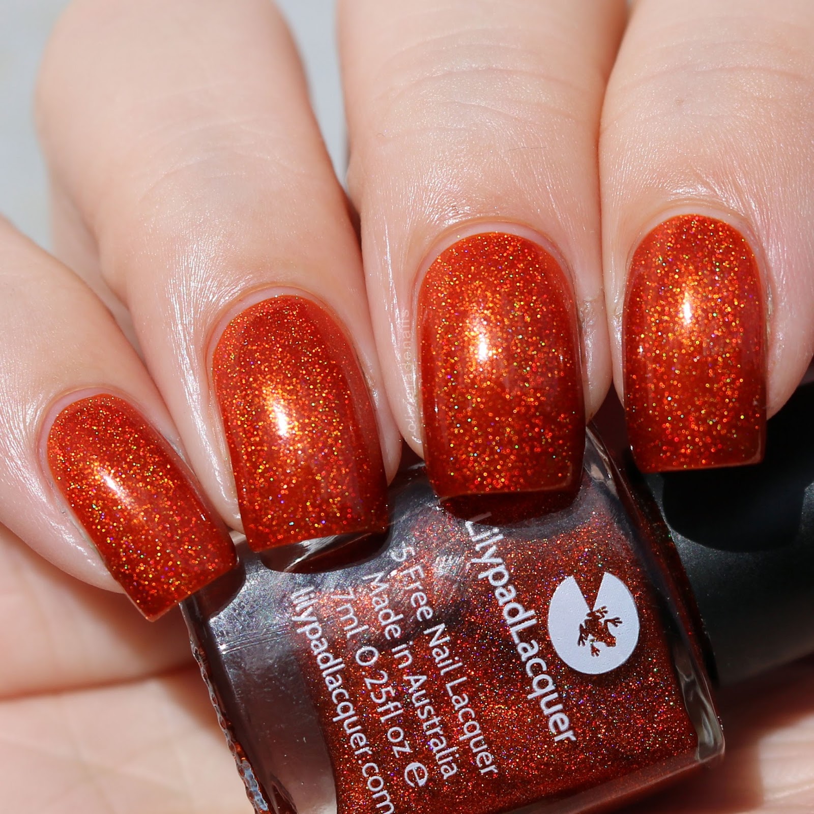 Lilypad Lacquer Furnace swatched by Olivia Jade Nails