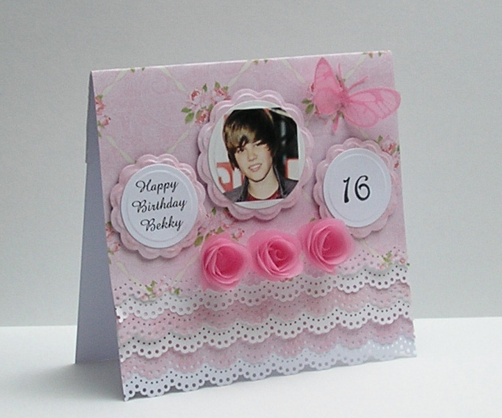 Cards from Lynne`s Loft: Justin in pink...