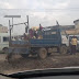 Nigerians reacts as LASTMA officials spotted filling potholes with sand