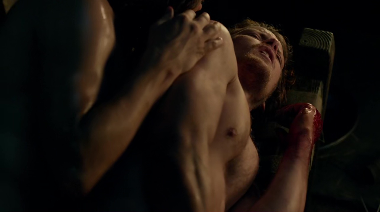 Sam Heughan and Tobias Menzies nude in Outlander 1-16 "To Ransom A Man...
