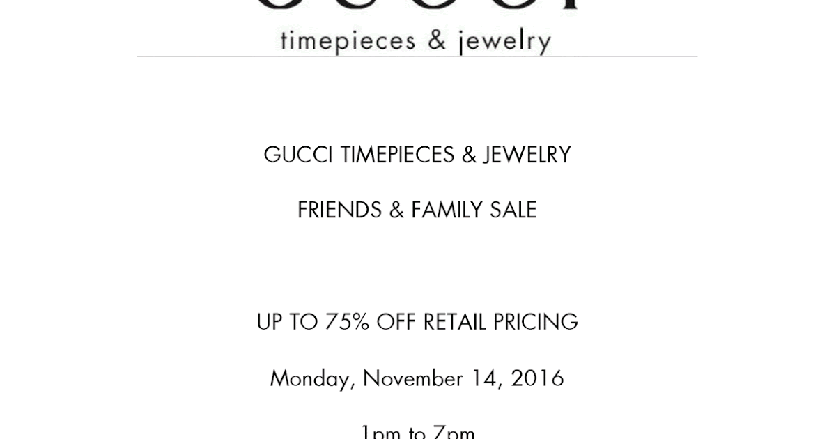 fashionably petite: Gucci Timepieces & Jewelry Friends & Family Sale - 11/14 - 11/15/16