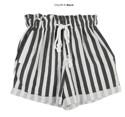 [Stylenanda] Striped Shorts with Drawstring Waist | KSTYLICK - Latest ...
