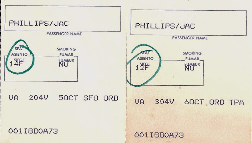 Florida, Pennsylvania, Colorado Trip 1990 Train/Plane Tickets