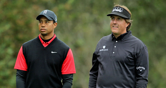 Tiger Woods y Phil Mickelson