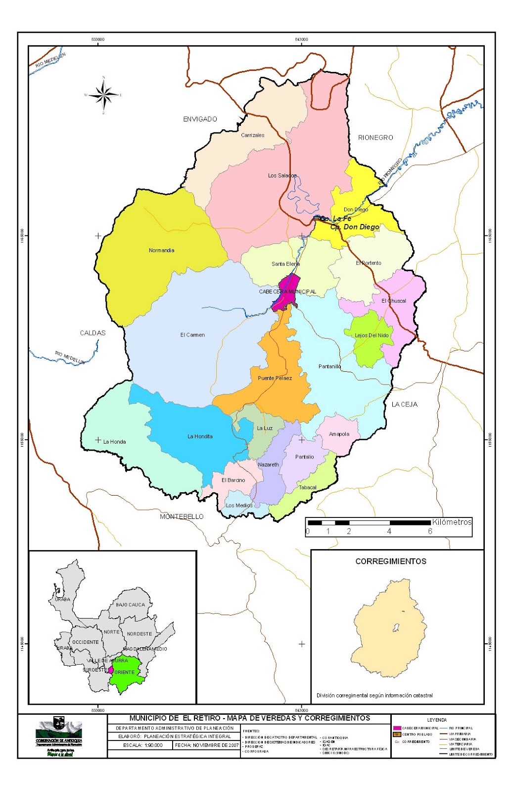 LlanoGrande y Valle de San Nicolas. Valle de San Nicolas, Mapas