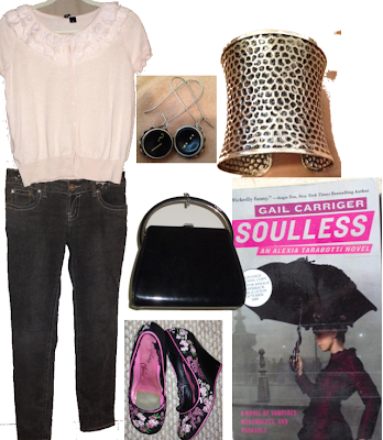 Book Outfits ~ In the Pink with Soulless by Gail Carriger 