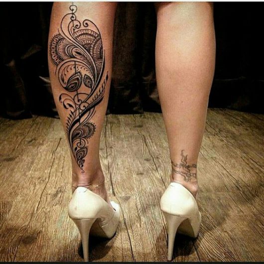 tatuagens femininas para a panturrilha tatuagens femininas para a panturrilha