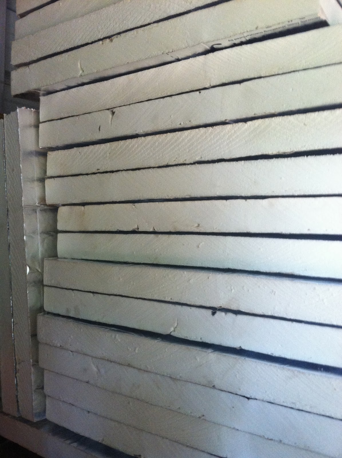 Our Adventures vapor barrier and foam board