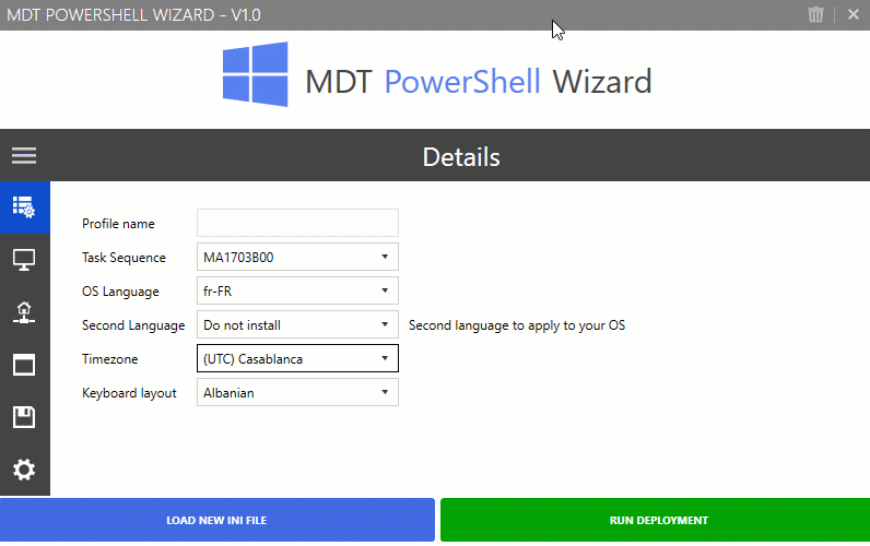 MDT: Running a single PowerShell Cmdlet from a Task Sequence Step