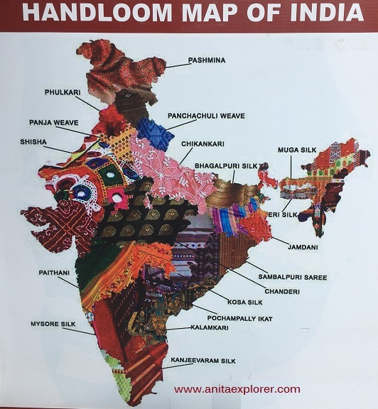 Handloom Map Of India India Map Dance Of India India Textiles Images