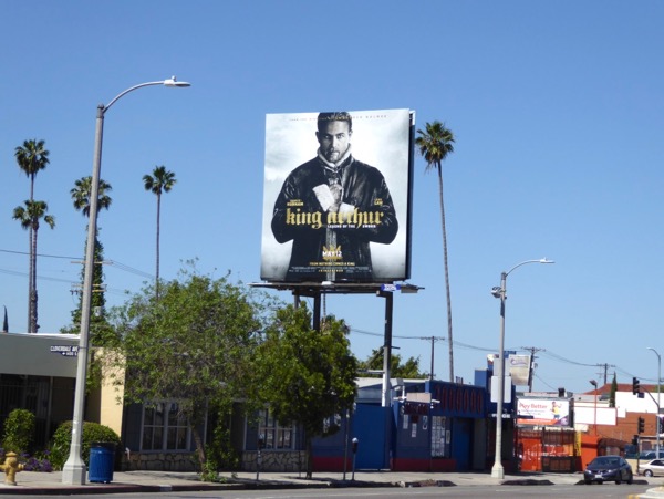 King Arthur 2017 movie billboard Pico Boulevard King Arthur 2017 movie billboard