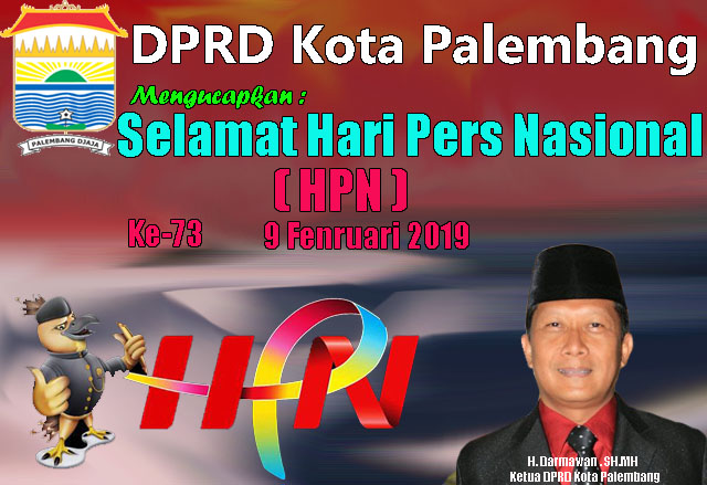 DPRD Kota Palembang Mengucapkan HUT HPN Ke-73