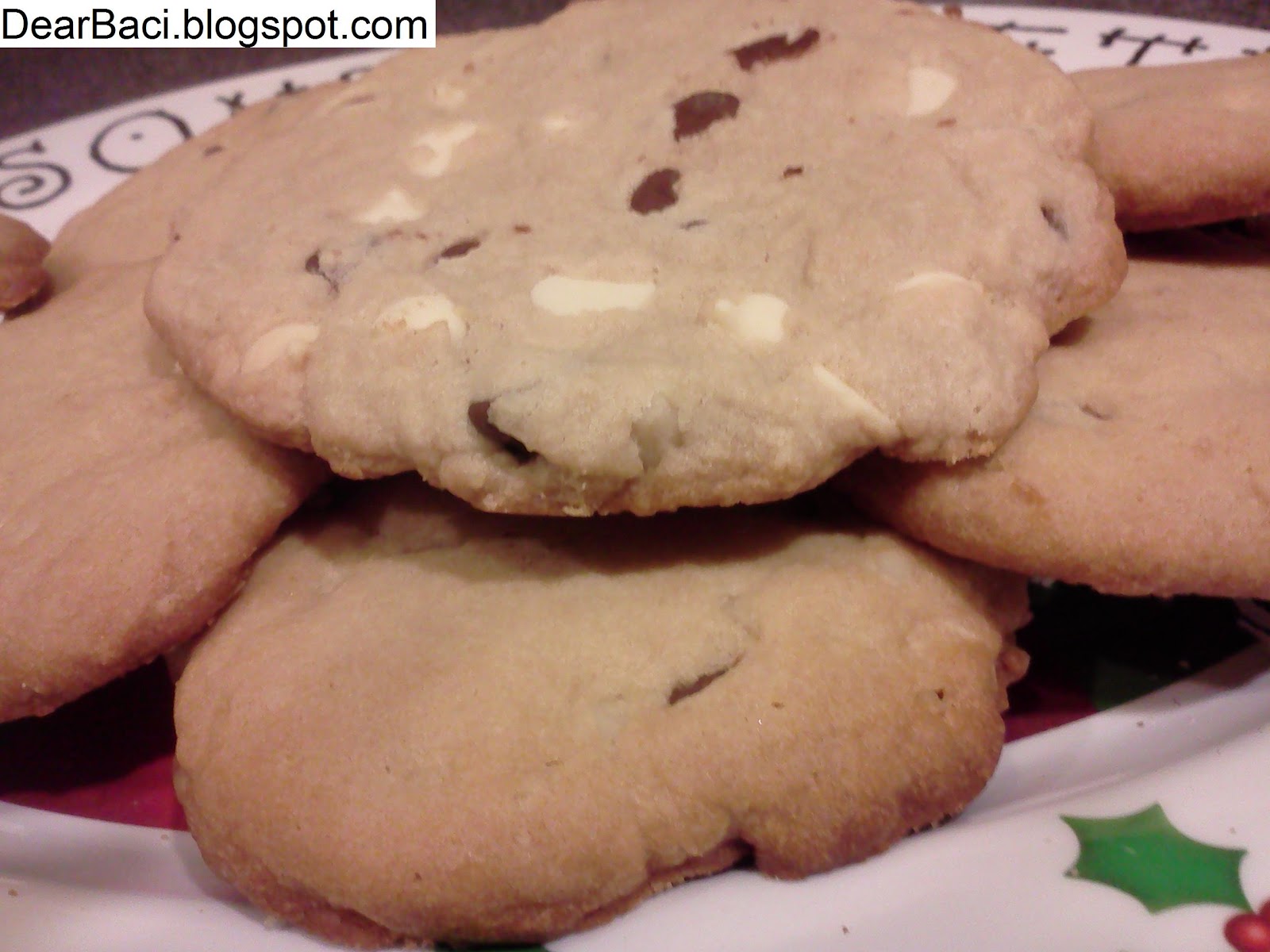 Dear Baci Macadamia Nut Cookies with White and Chocolate Chips
