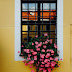 Day 16, Flowers by the window