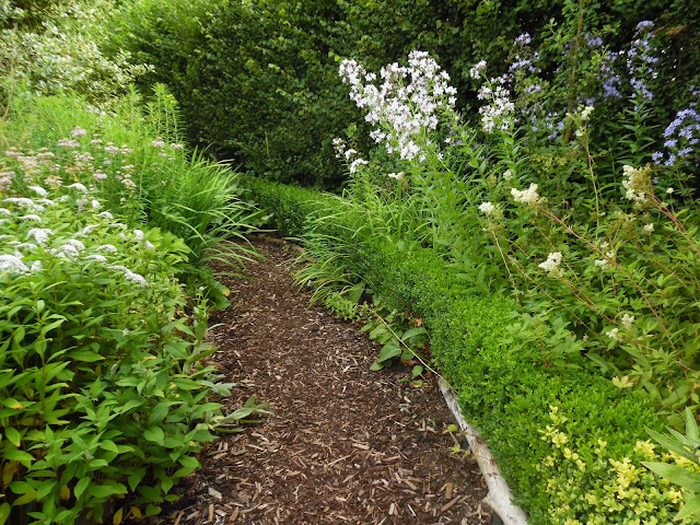 Bluebell Cottage Garden ścieżka z kory