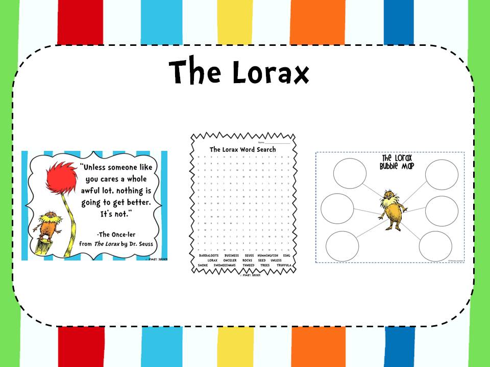 The Lorax Science Worksheet