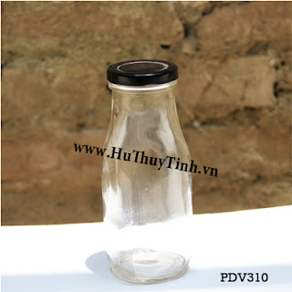 Chai sữa 300ml thủy tinh Chai thủy tinh 300ml đựng sữa