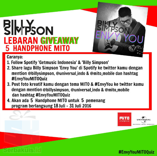 Billy Simpson Lebaran Giveaway Billy Simpson Lebaran Giveaway