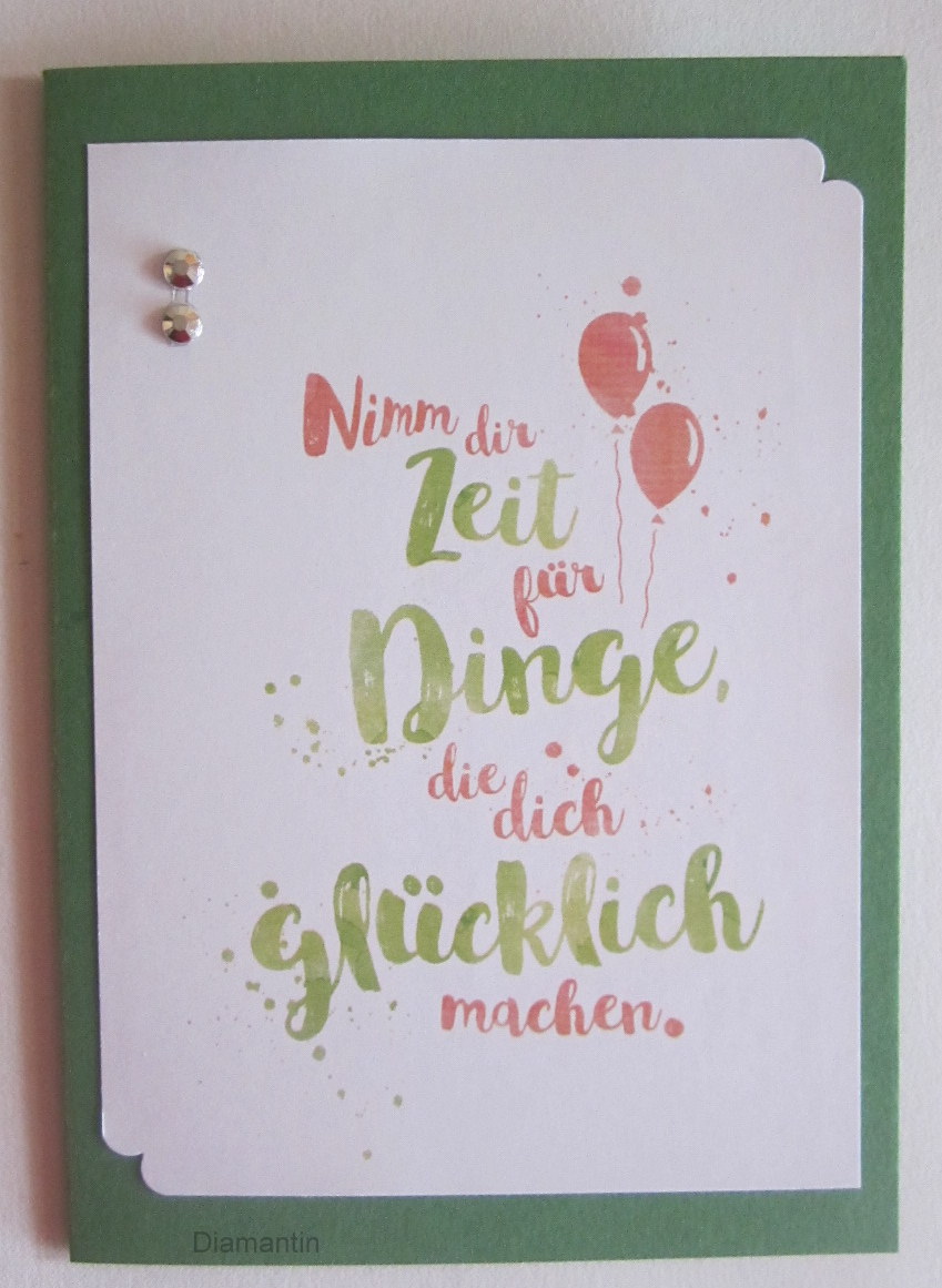 Diamantin´s Hobbywelt Spruchkarten
