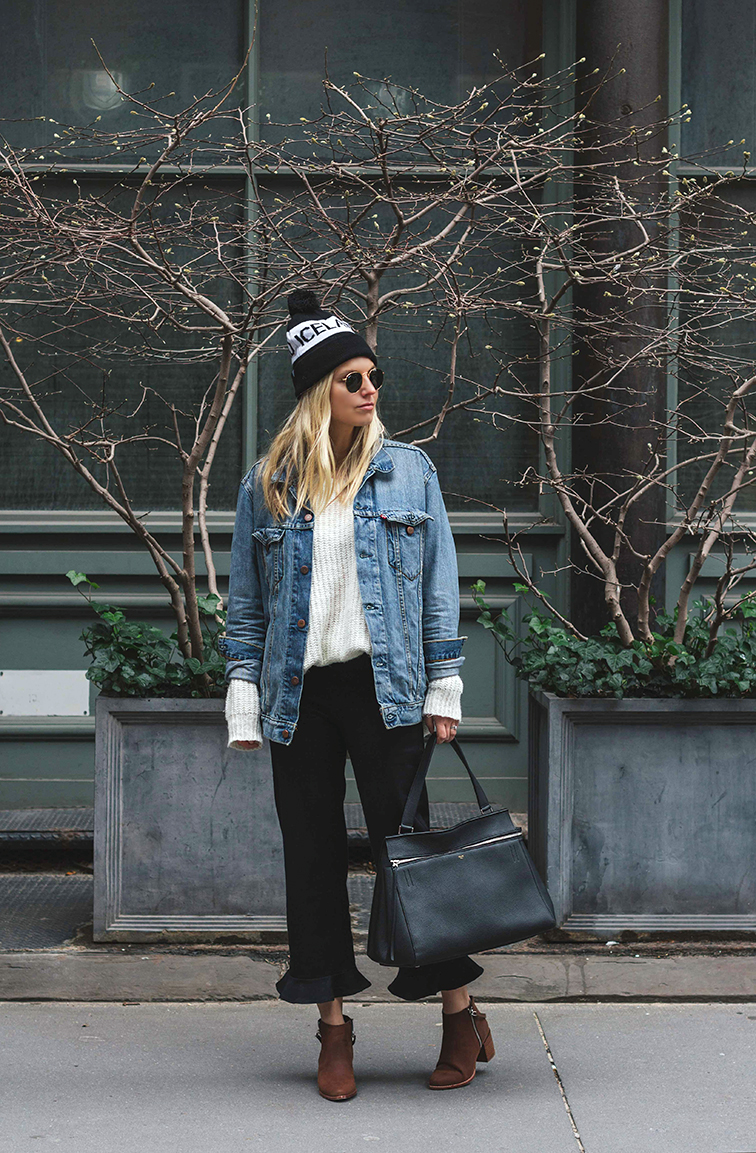 Heleneisfor #MBMuse - Matt Bernson Caspian booties, Reformation pants, Levi's jacket, Need Supply boyfriend sweater Heleneisfor #MBMuse - Matt Bernson Caspian booties, Reformation pants, Levi's jacket, Need Supply boyfriend sweater
