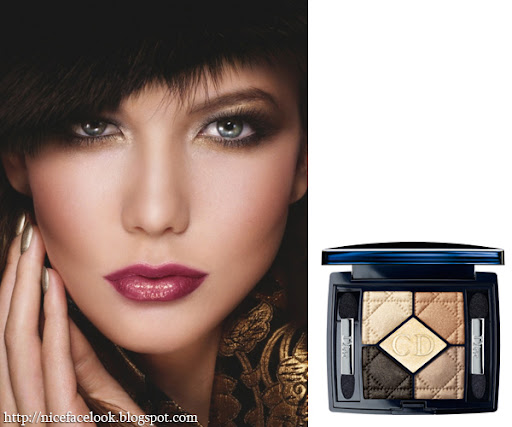 Dior парти грим в златно и кафяво